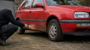 Oględziny progów i nadkoli Volkswagena Golfa 3