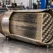 Przekrój filtra DPF z widocznym ceramicznym wkładem o strukturze plastra miodu