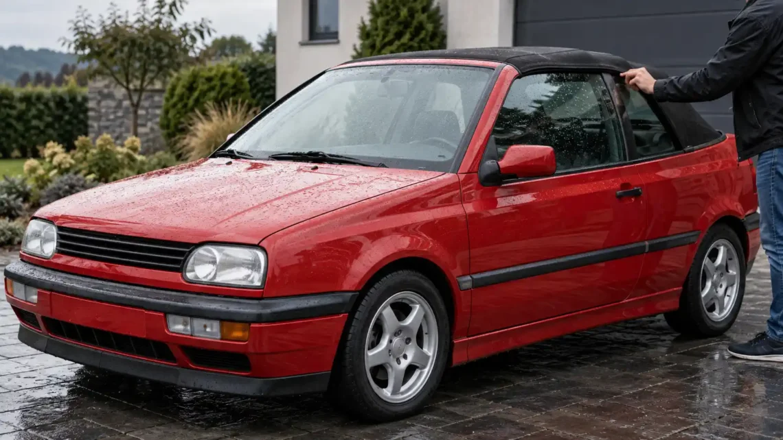 Kontrola miękkiego dachu Volkswagena Golfa 3 Cabrio